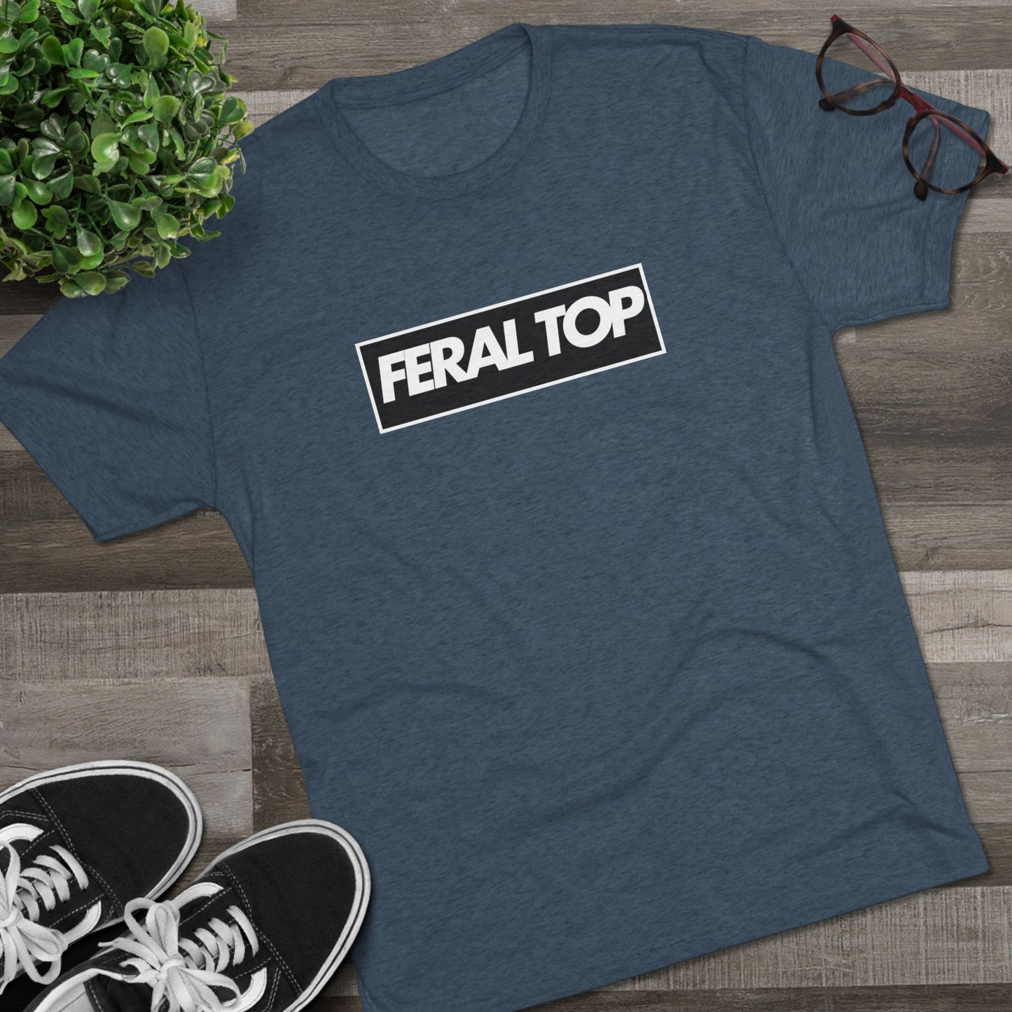 Feral Top Unisex Tri-Blend Crew Tee