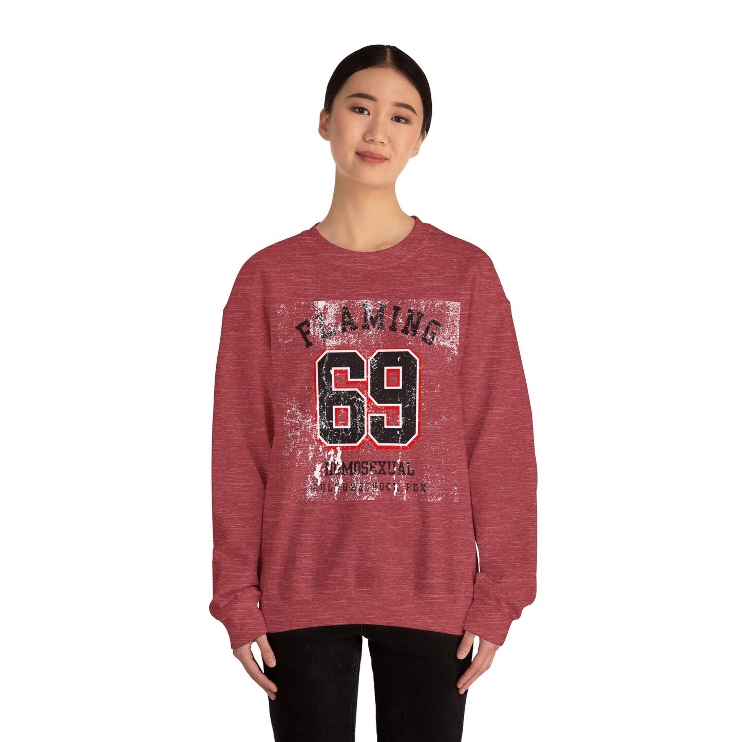 Flaming Unisex Heavy Blend™ Crewneck Sweatshirt