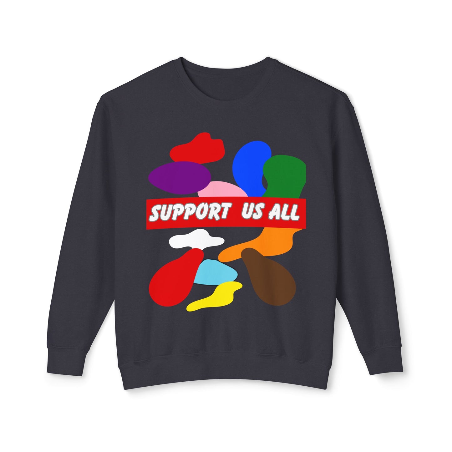 Support Us All Unisex Lightweight Crewneck Sweatshirt