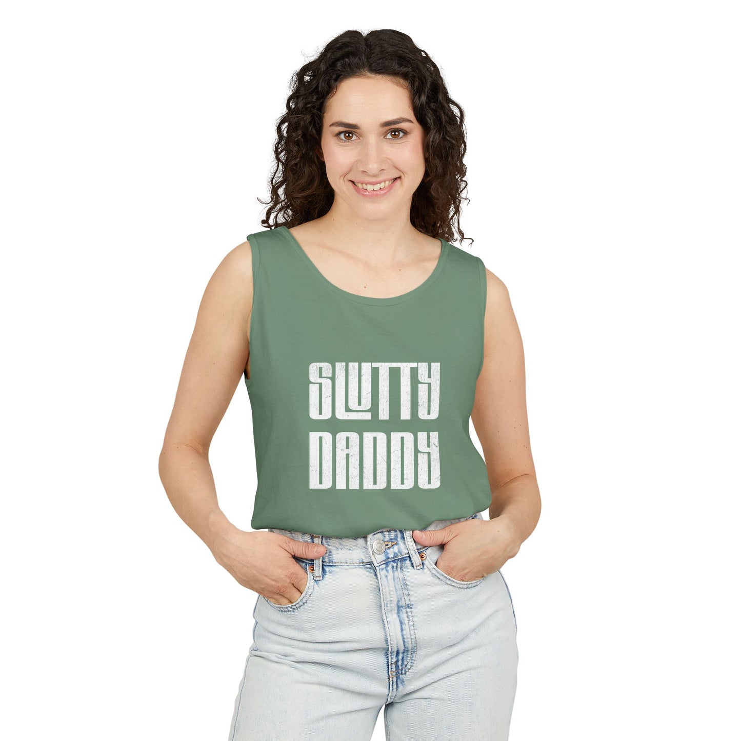Slutty Daddy Unisex Garment-Dyed Tank Top