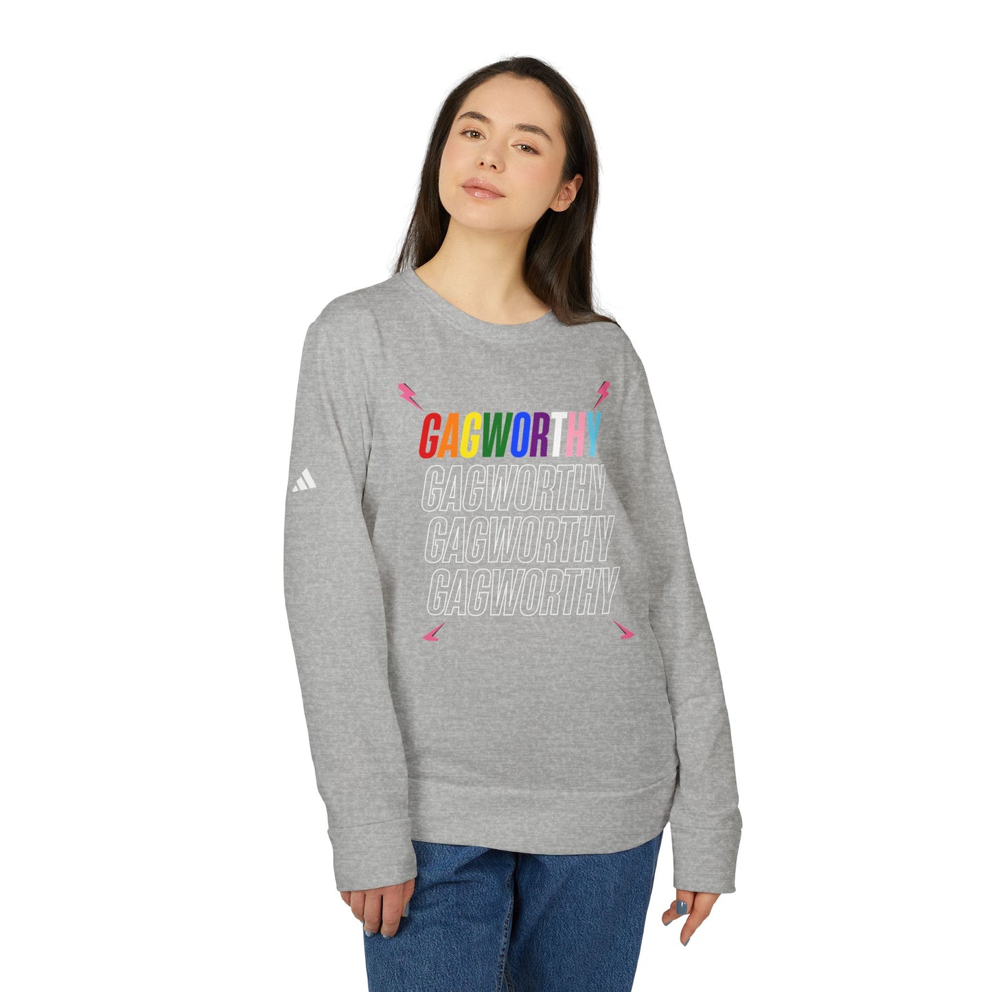 Gagworthy adidas Unisex Fleece Crewneck Sweatshirt