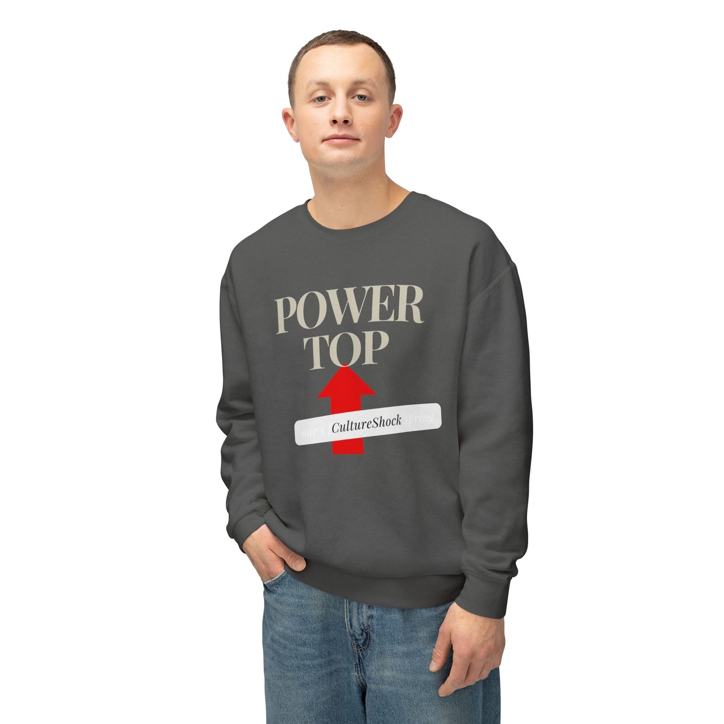 Power Top Unisex Lightweight Crewneck Sweatshirt