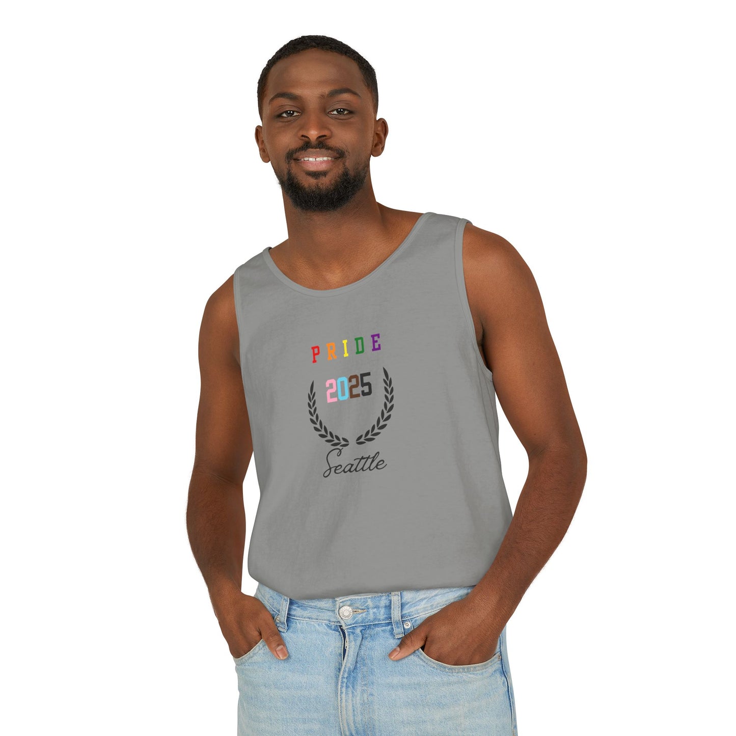 Seattle Pride Unisex Garment-Dyed Tank Top