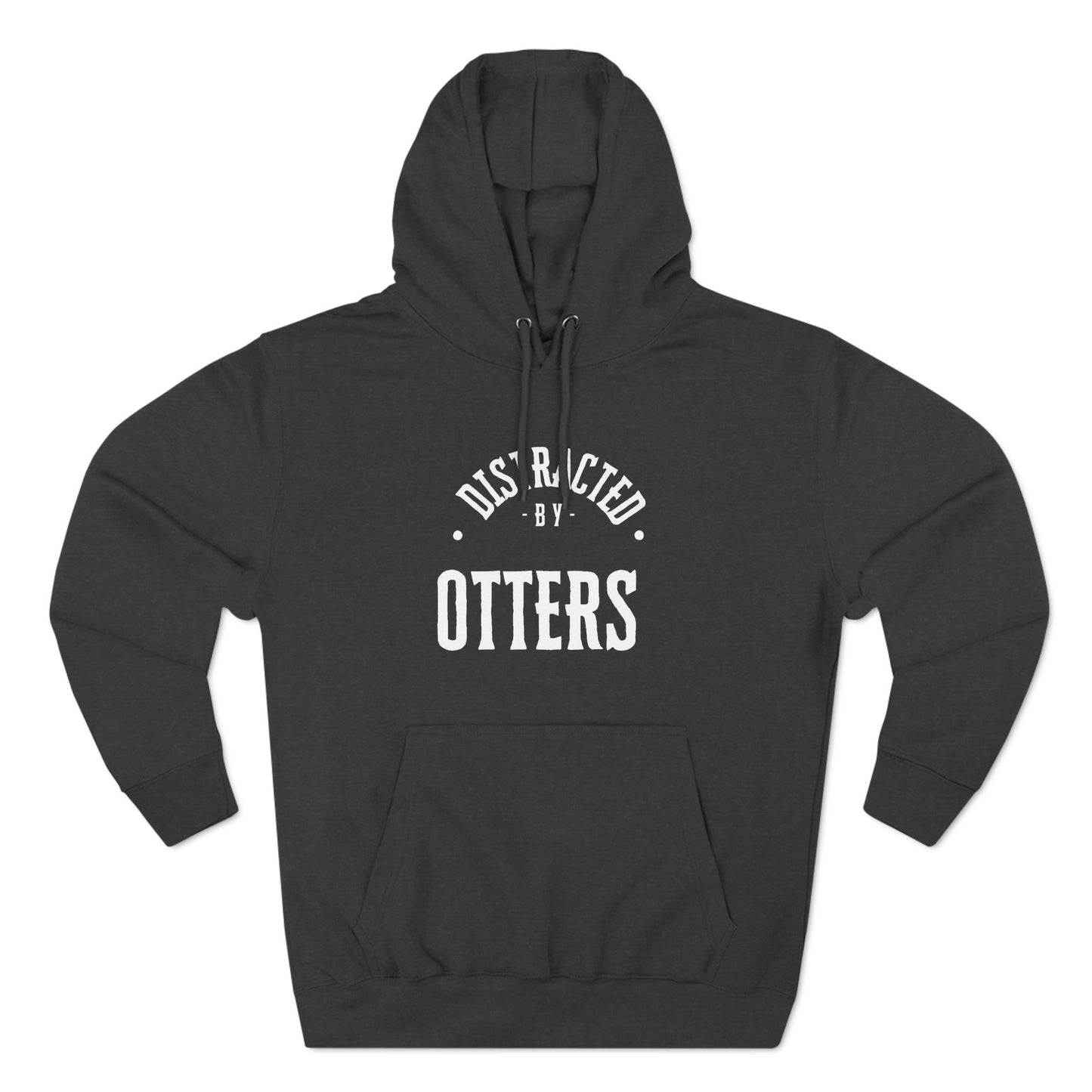 Distracted By Otters Three-Panel Fleece Hoodie