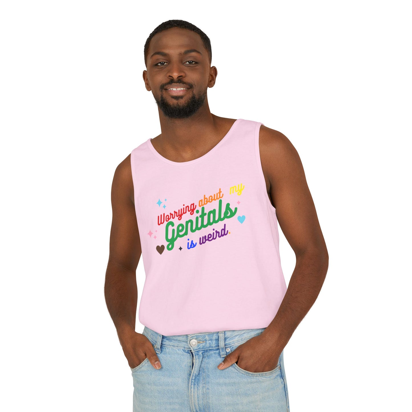 Worrying Unisex Garment-Dyed Tank Top