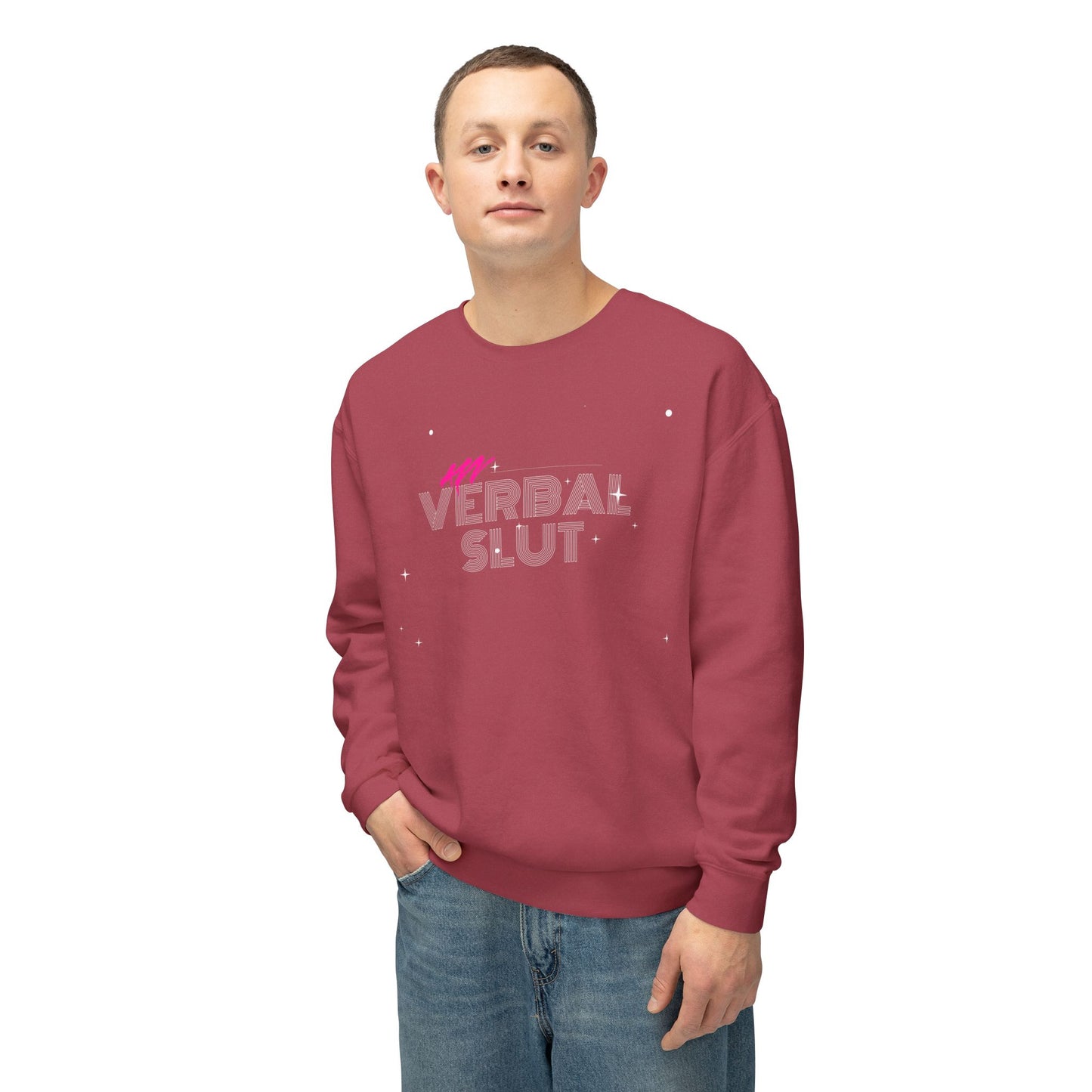 VerbalSlut Unisex Lightweight Crewneck Sweatshirt