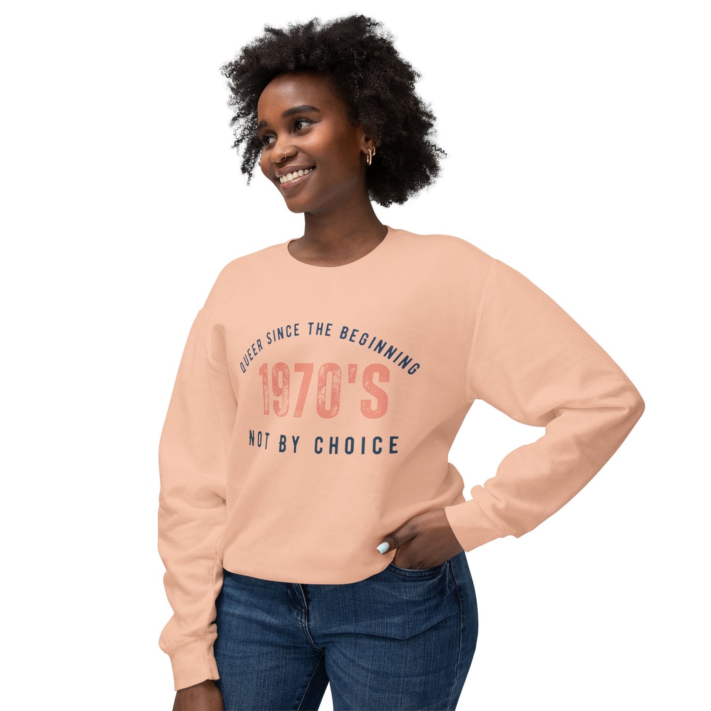 Queer 1970`s Unisex Lightweight Crewneck Sweatshirt