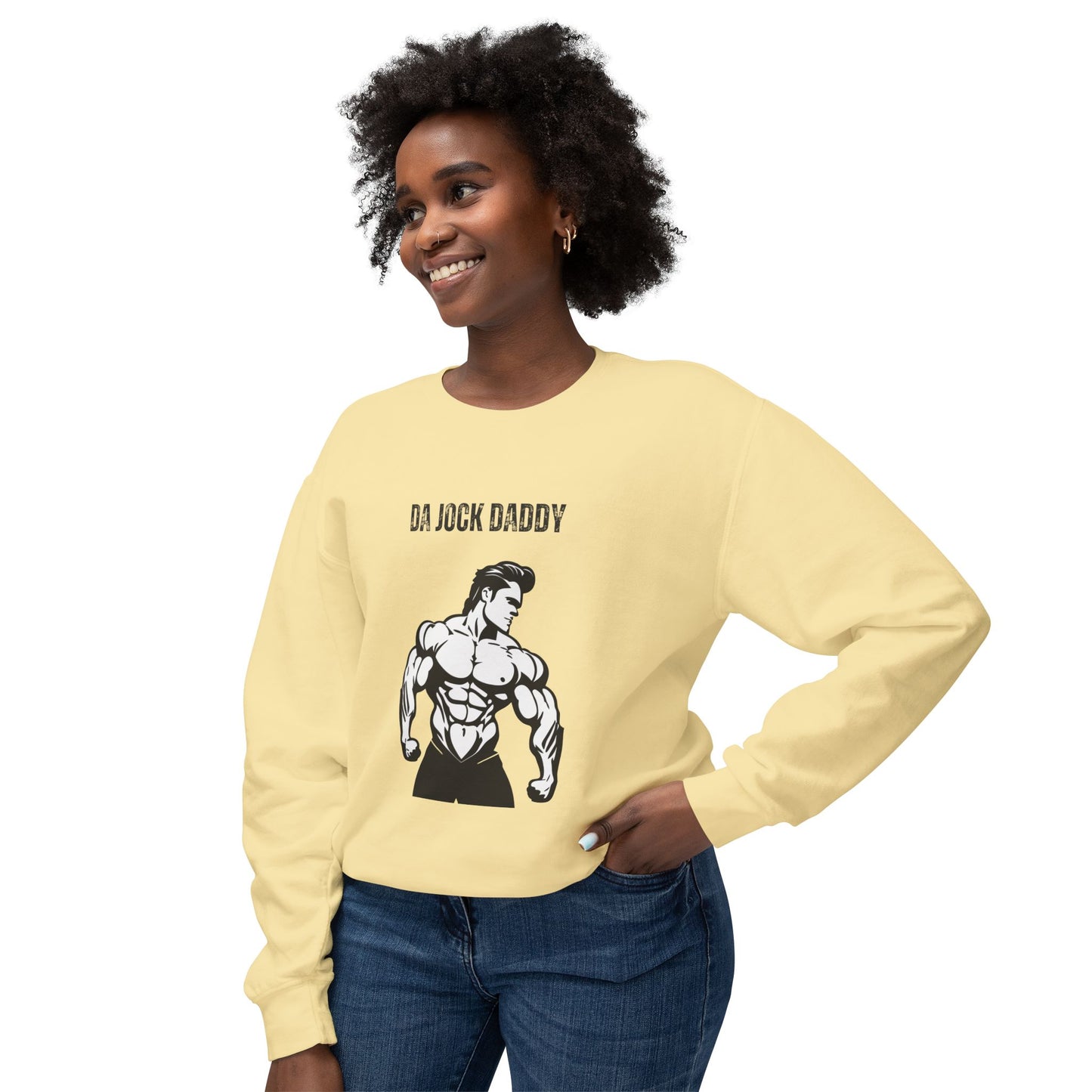 Da Jock Daddy Unisex Lightweight Crewneck Sweatshirt