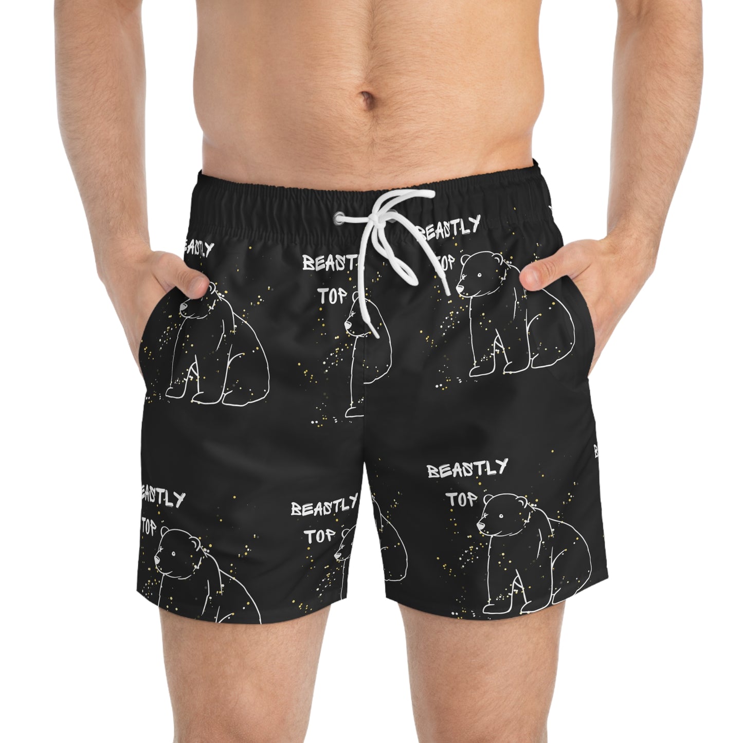 Beastly Top Swim Trunks (AOP)