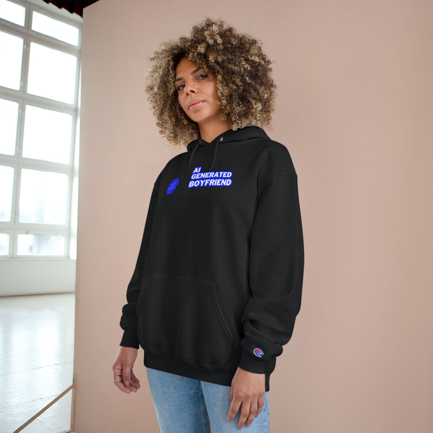 AI Generated Boyfriend Champion Hoodie