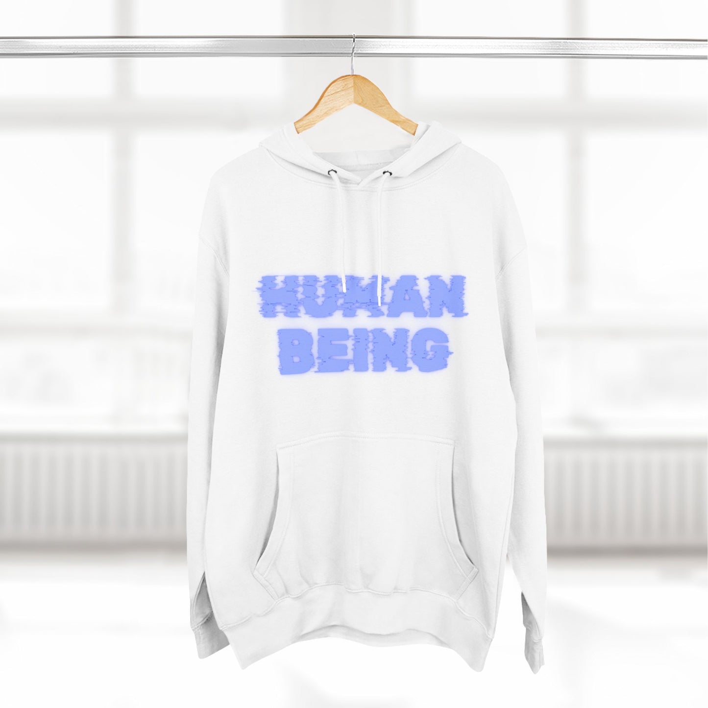 Human-Being Three-Panel Fleece Hoodie