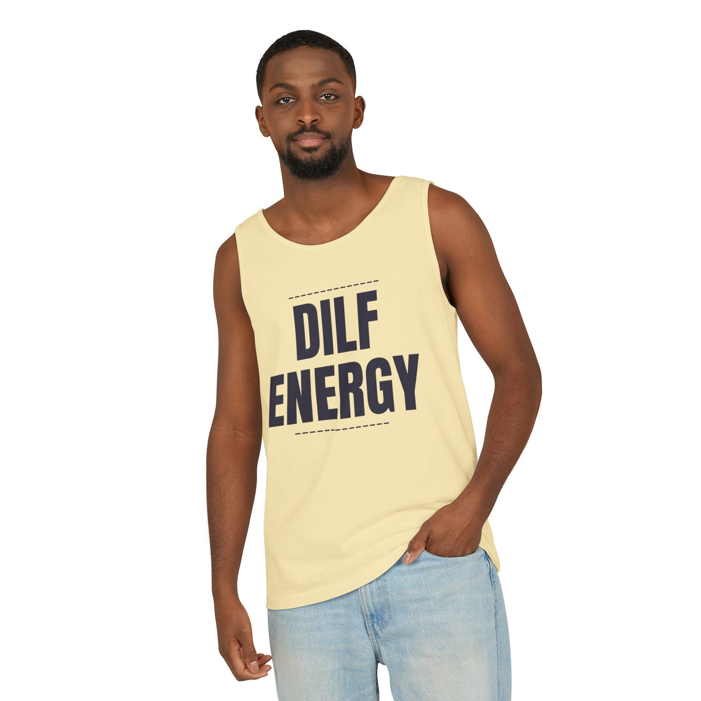 DILF Energy Unisex Garment-Dyed Tank Top
