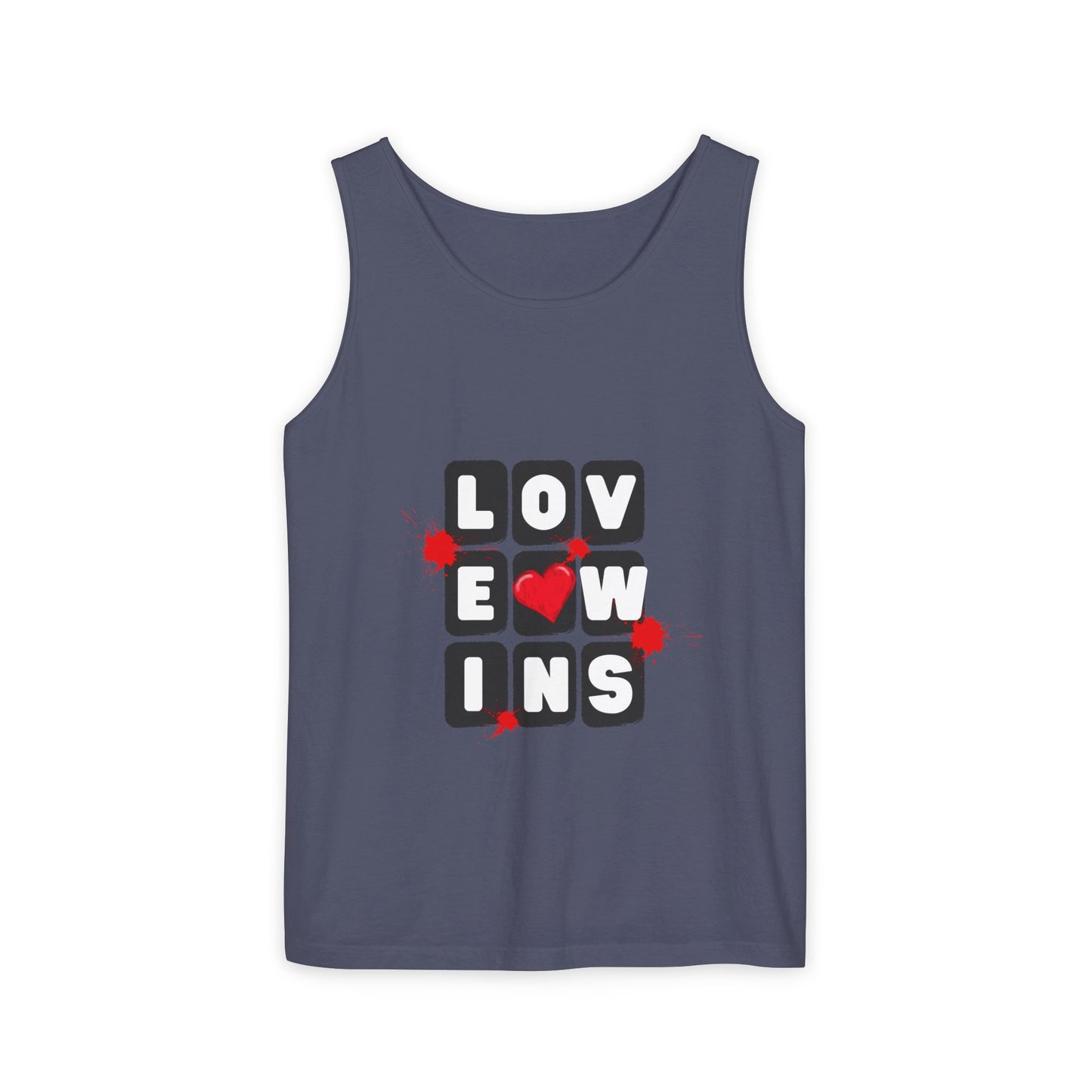 Love Wins Unisex Garment-Dyed Tank Top