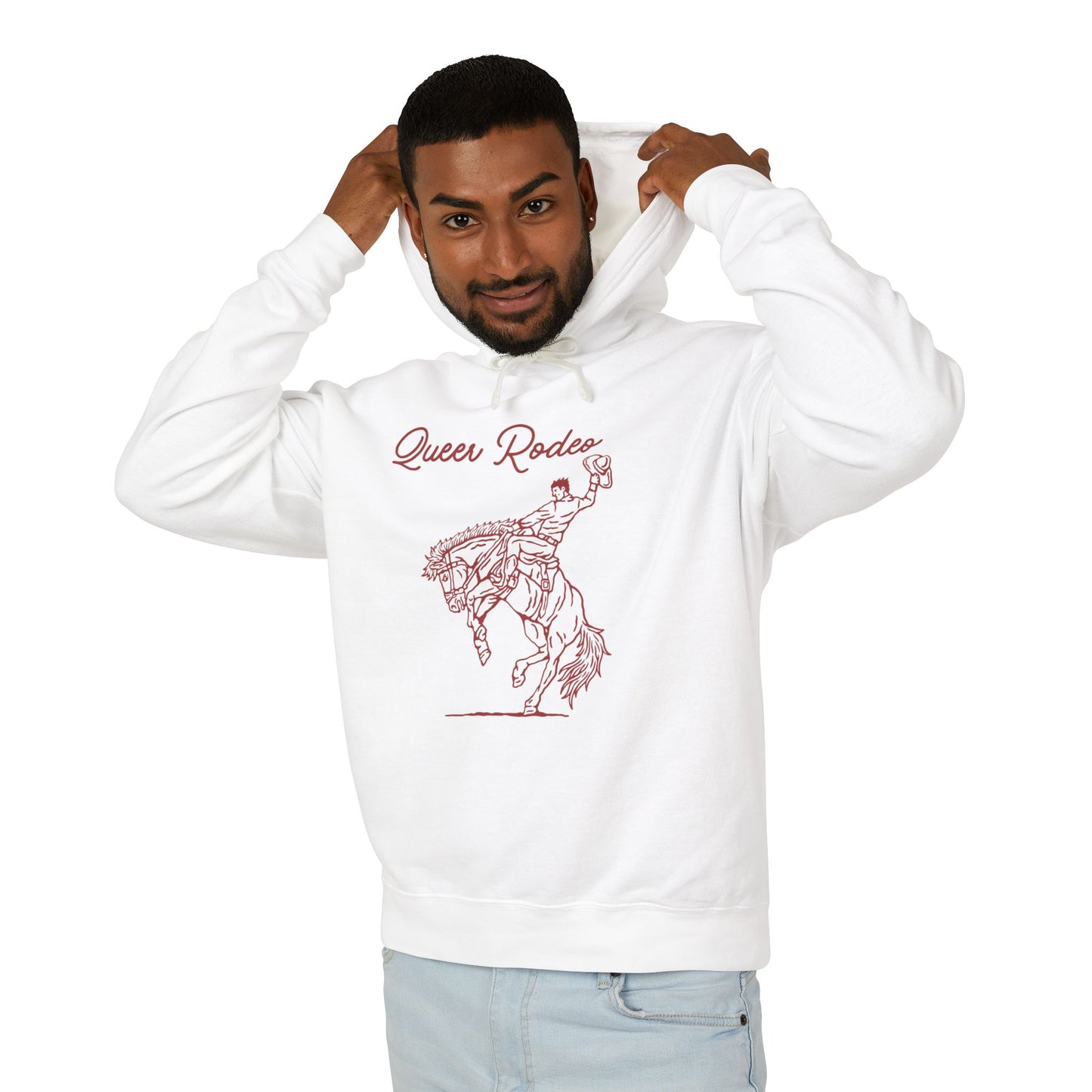 Queer Rodeo Unisex Lightweight Hooded Sweatshirt