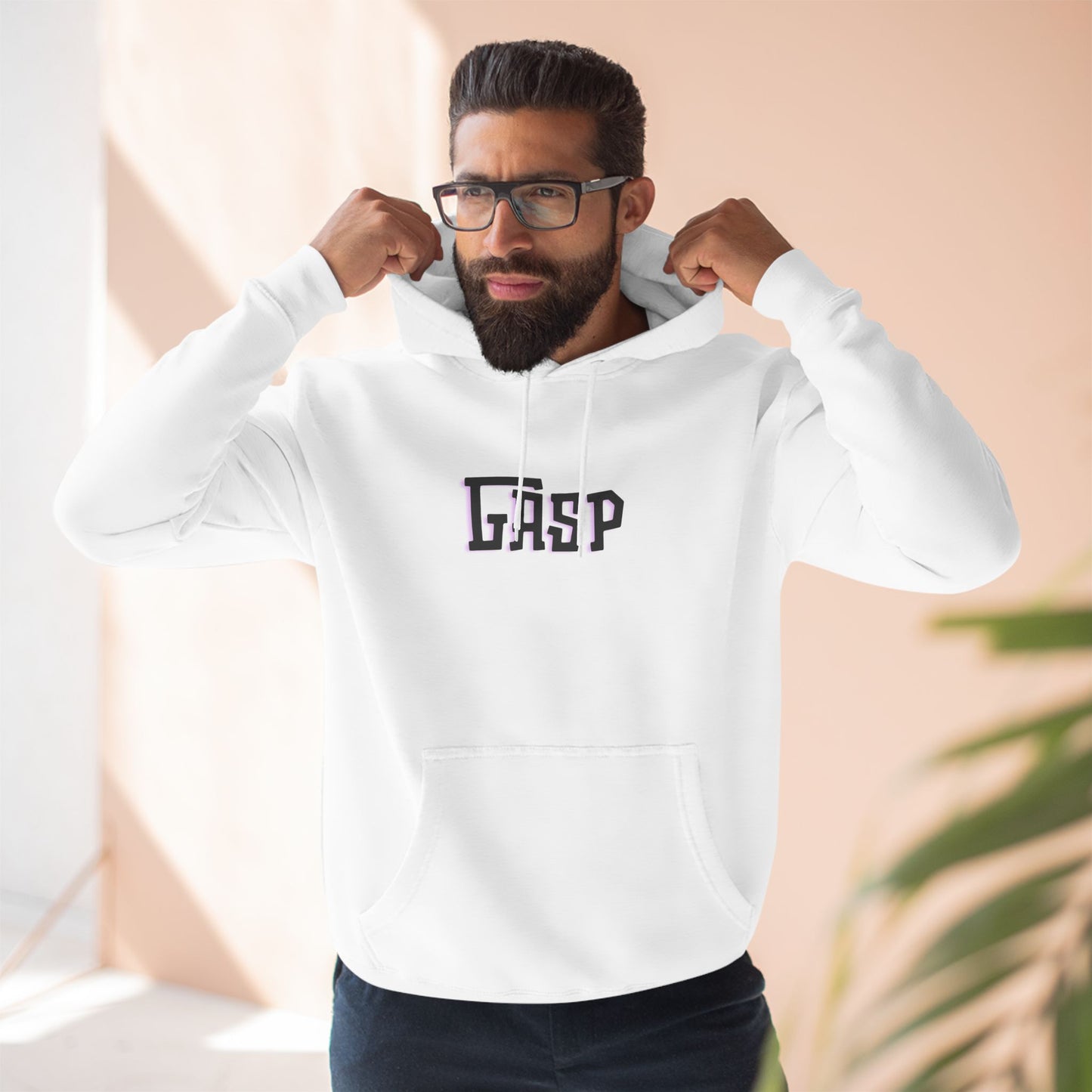 Gasp Three-Panel Fleece Hoodie