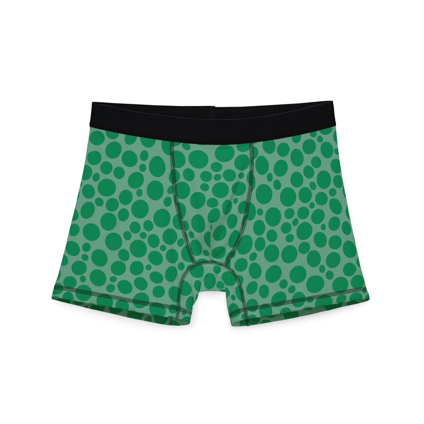 Green Polka Dots Men's Boxers (AOP)