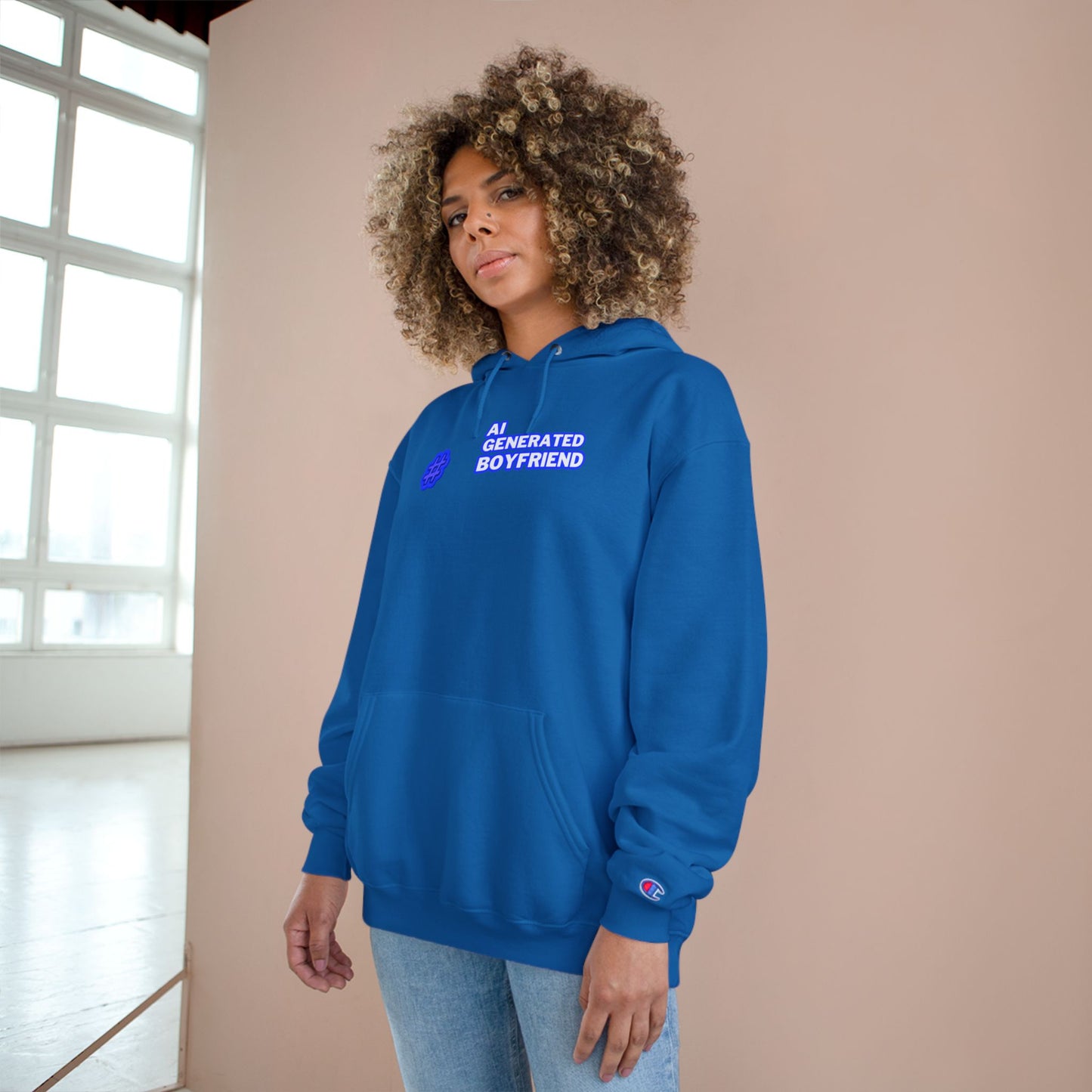 AI Generated Boyfriend Champion Hoodie