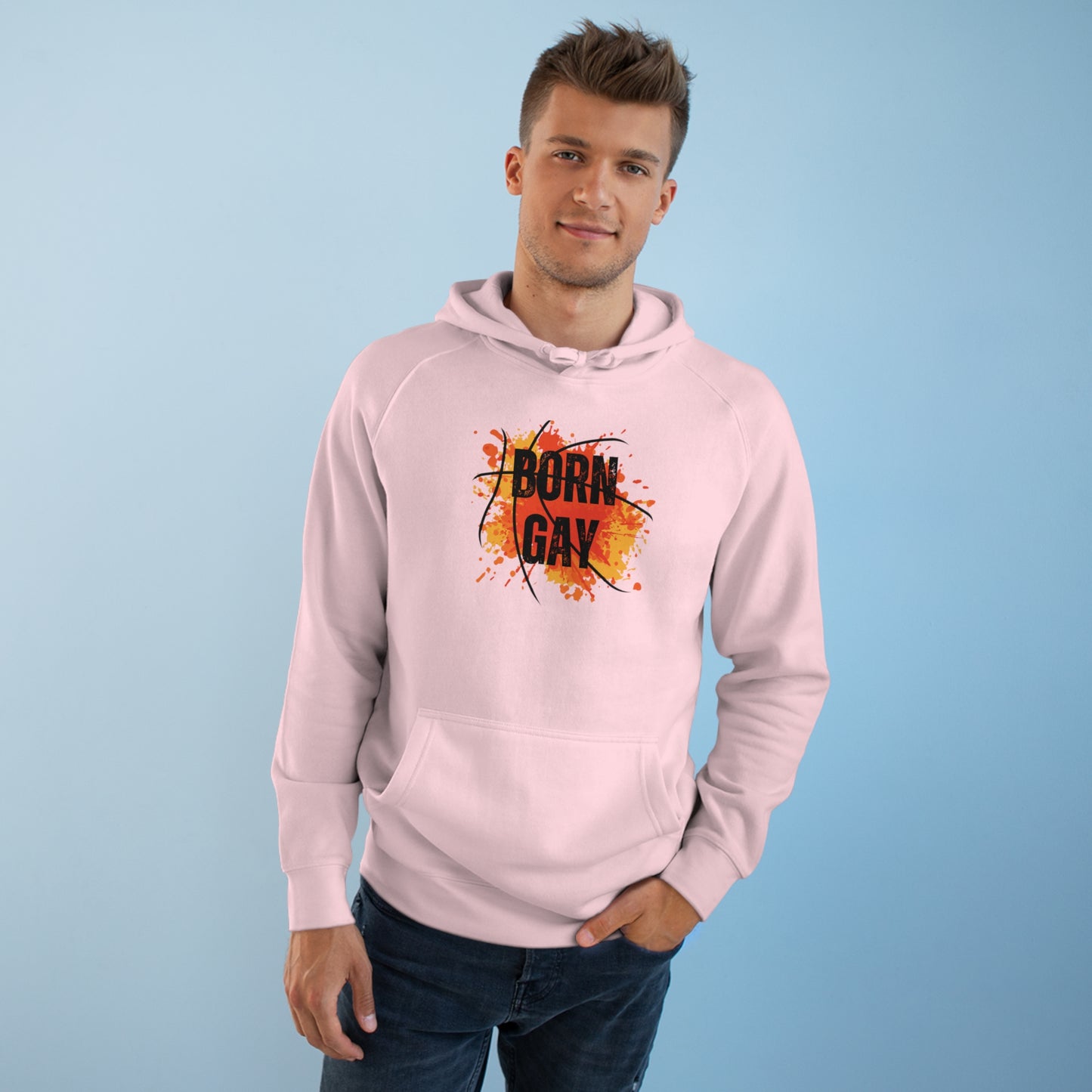 Born Gay Backetball Hoodie