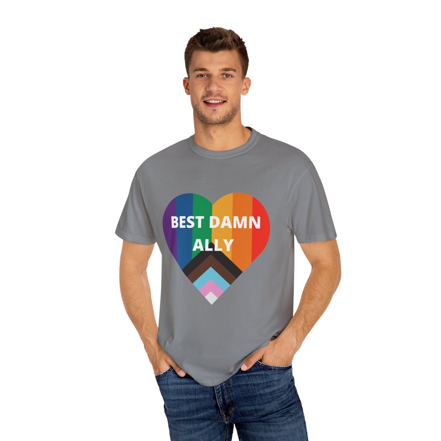 Best Damn Ally Unisex Garment-Dyed T-shirt