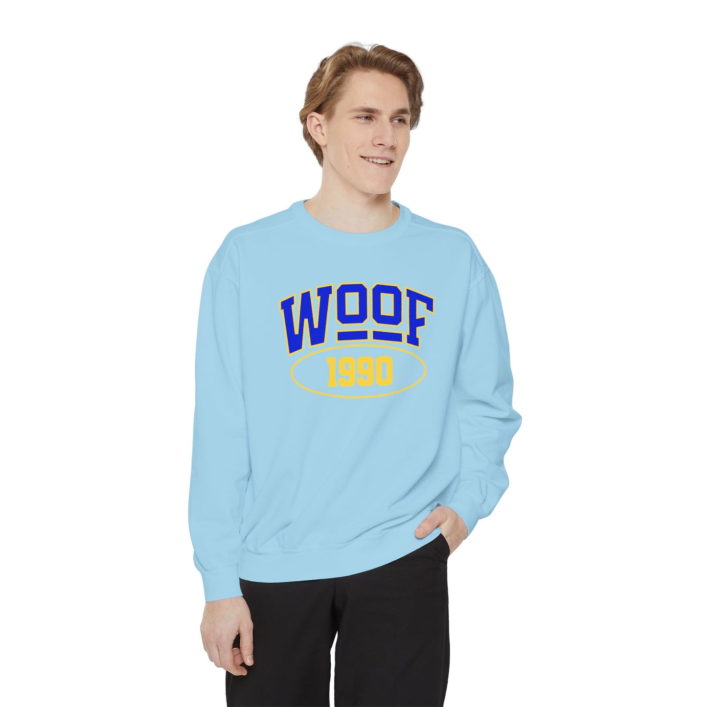 Woof 1990 Unisex Garment-Dyed Sweatshirt