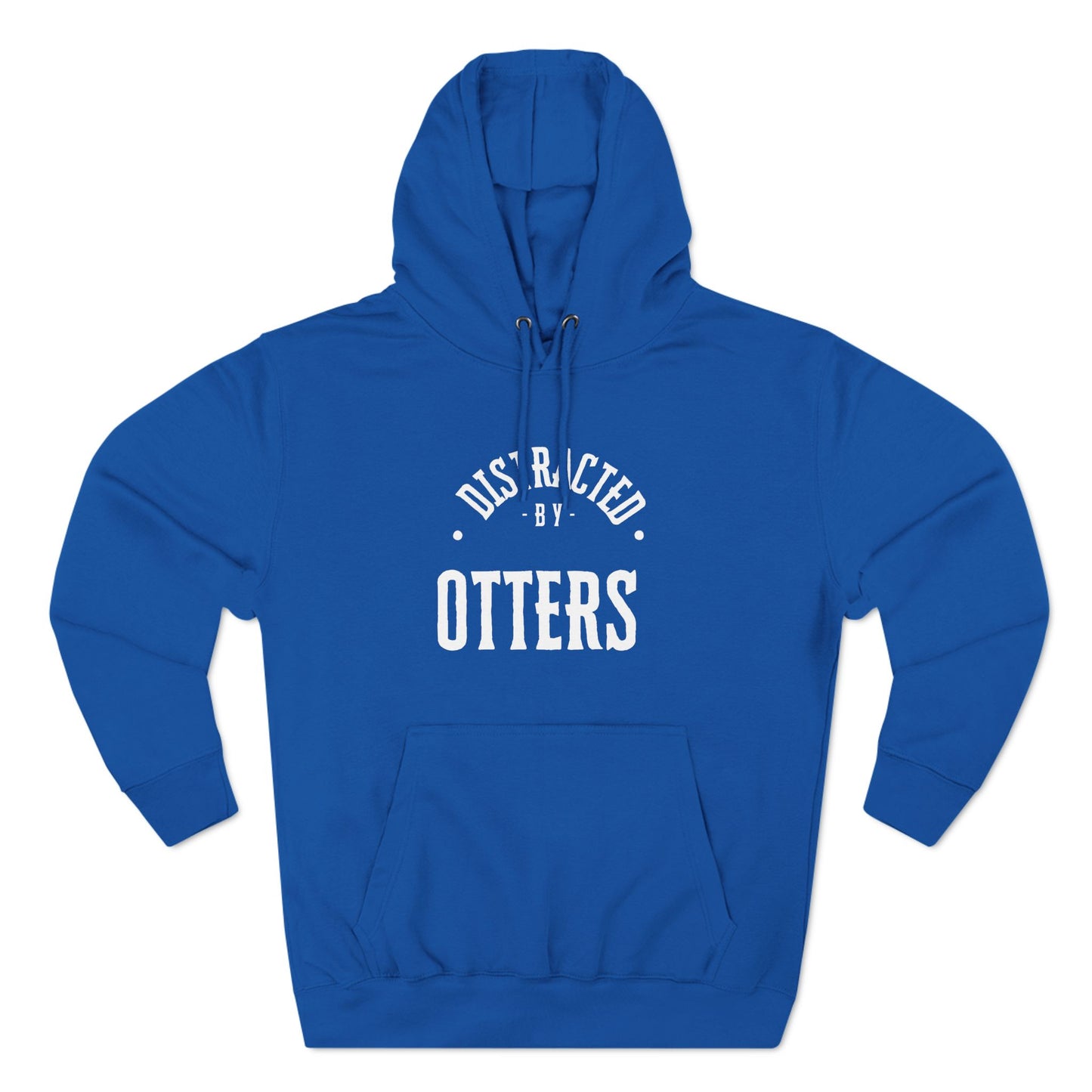 Distracted By Otters Three-Panel Fleece Hoodie