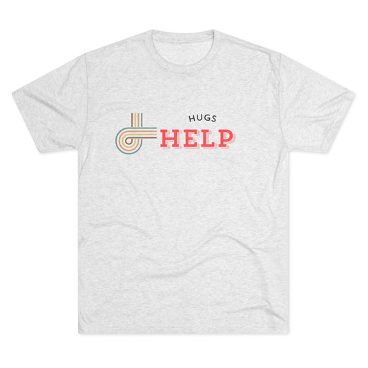 Hugs Help Unisex Tri-Blend Crew Tee
