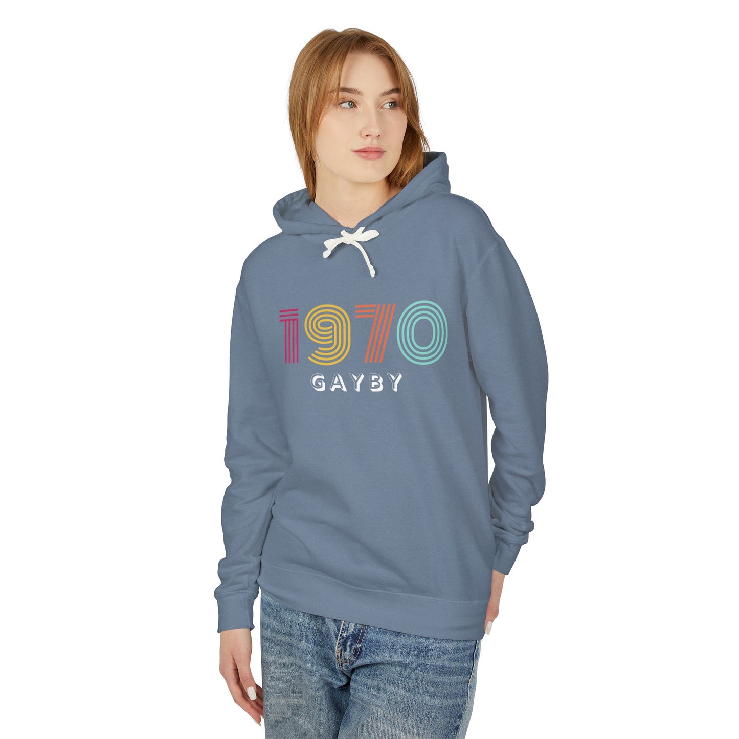 1970 Unisex Lightweight Hooded Sweatshirt