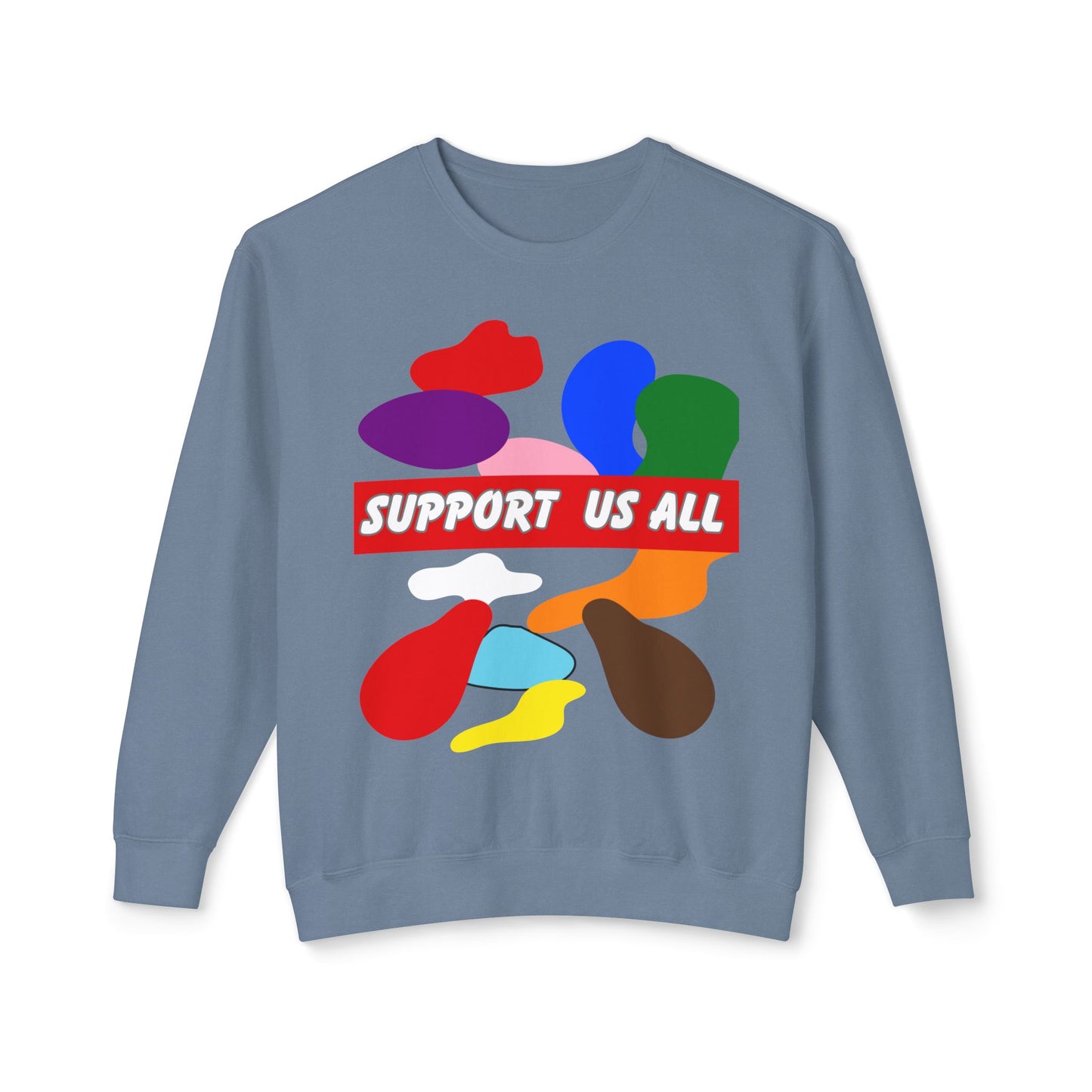 Support Us All Unisex Lightweight Crewneck Sweatshirt