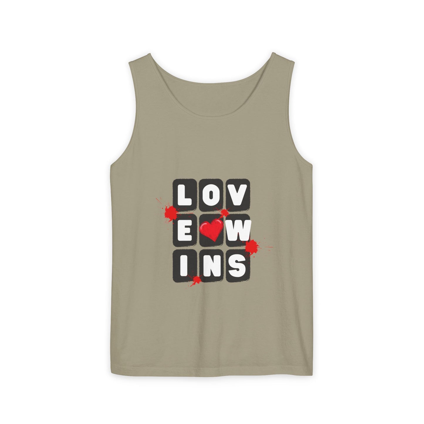 Love Wins Unisex Garment-Dyed Tank Top