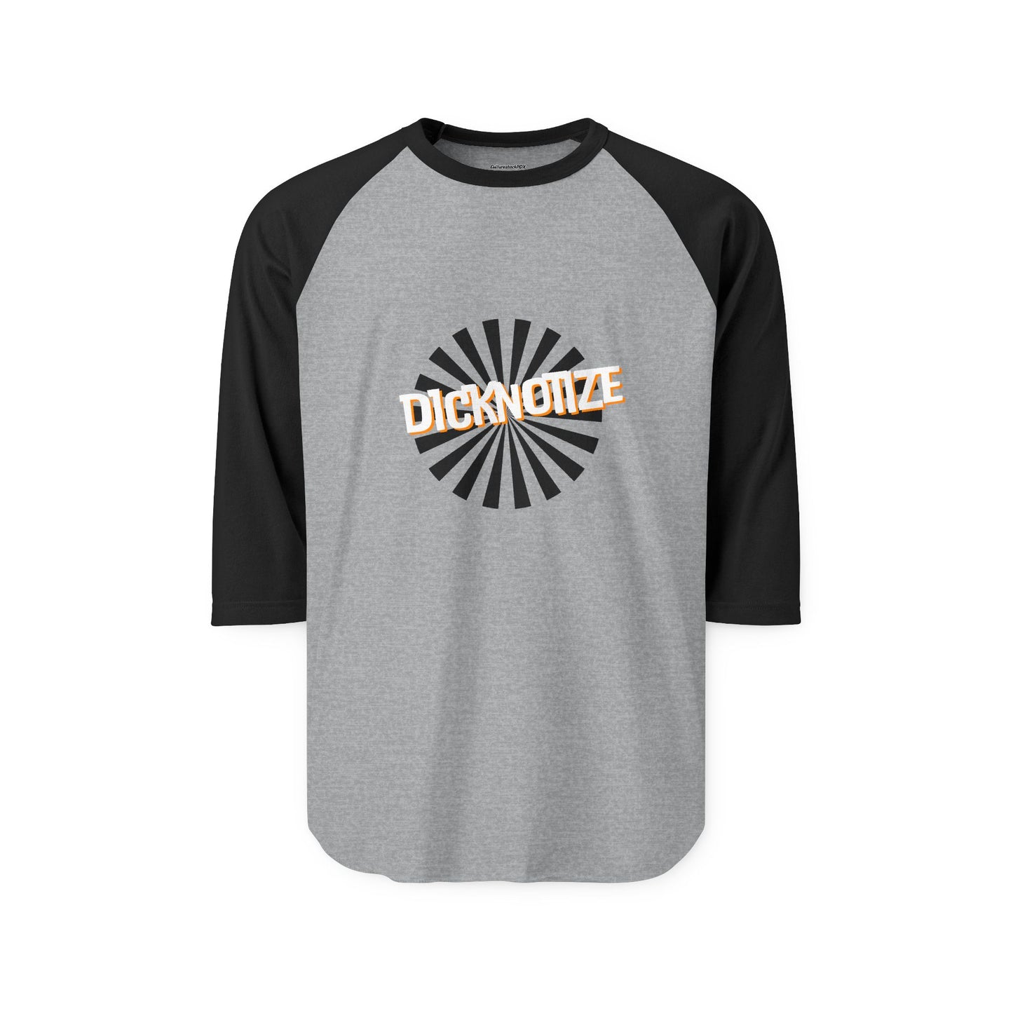 Dicknotize Unisex Three-Quarter Sleeve Raglan Shirt