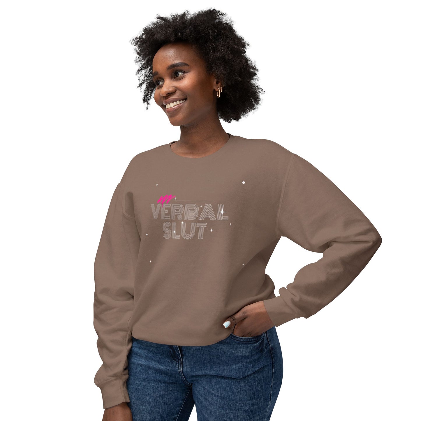 VerbalSlut Unisex Lightweight Crewneck Sweatshirt