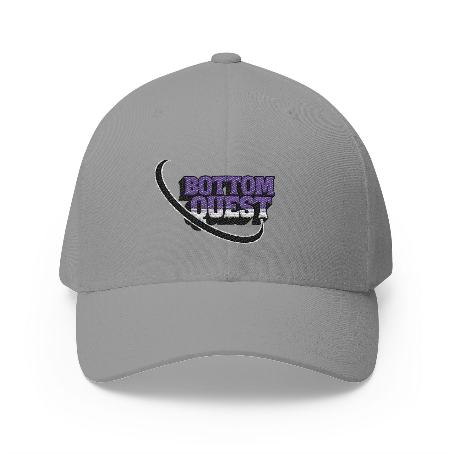 Bottom Quest Closed-Back Structured Cap (Embroidery)