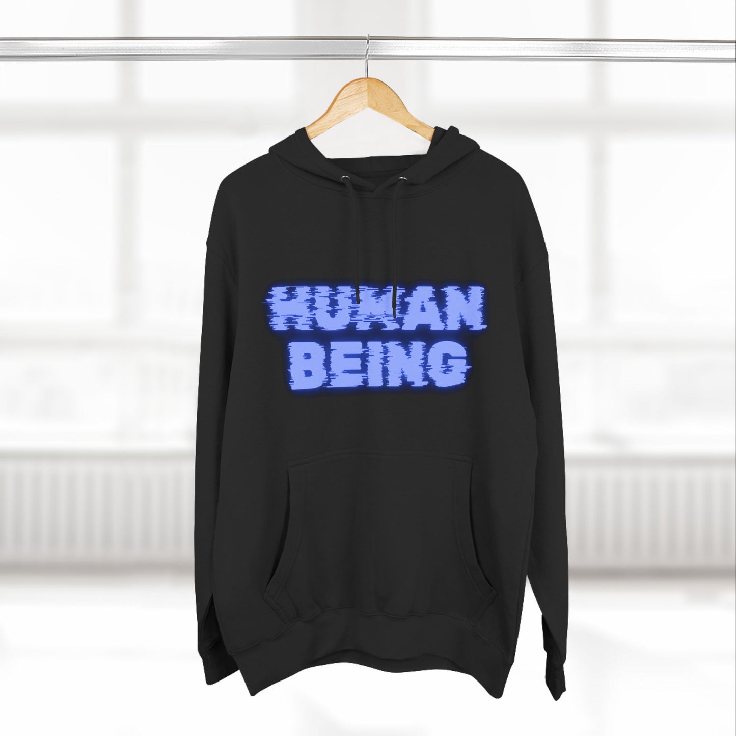 Human-Being Three-Panel Fleece Hoodie