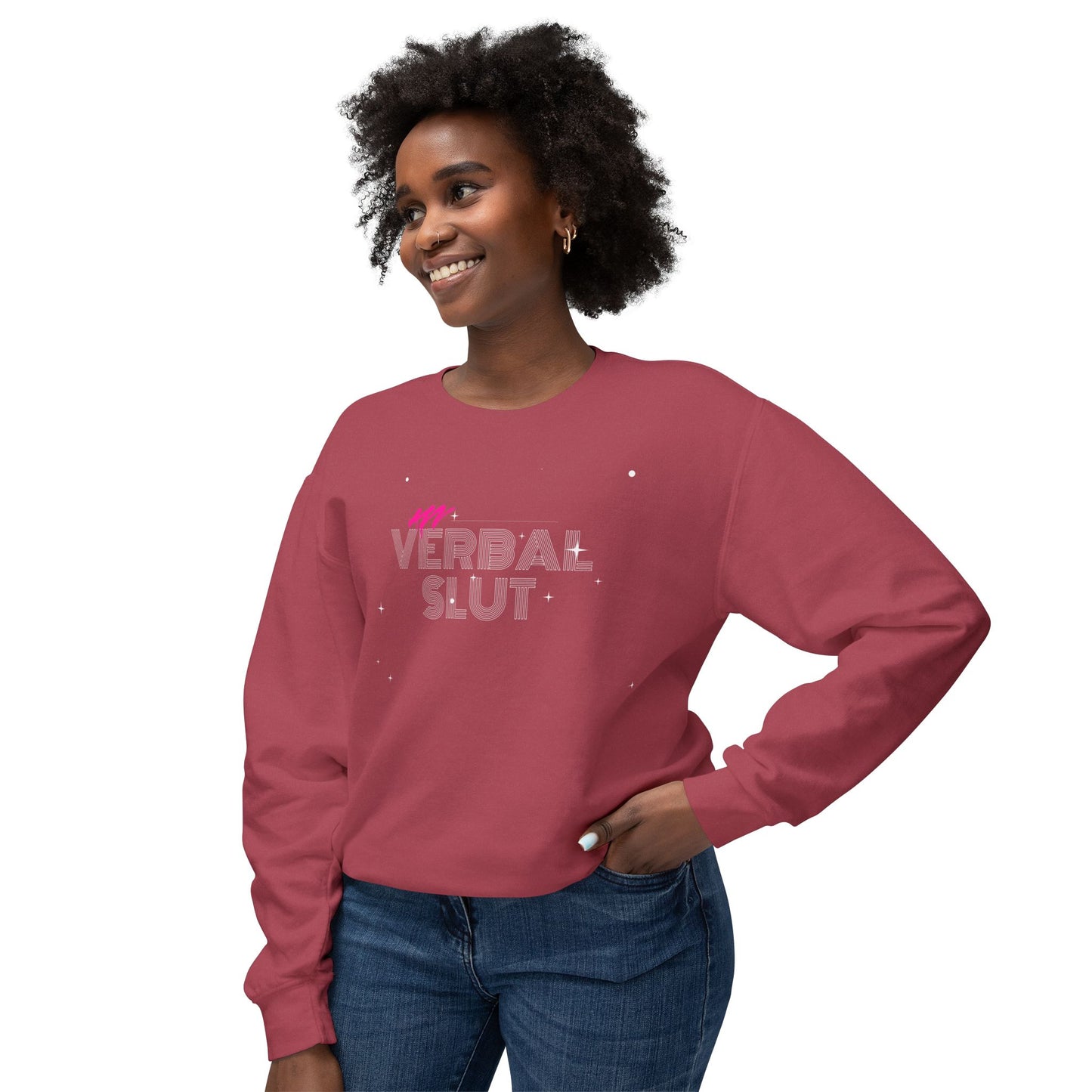 VerbalSlut Unisex Lightweight Crewneck Sweatshirt