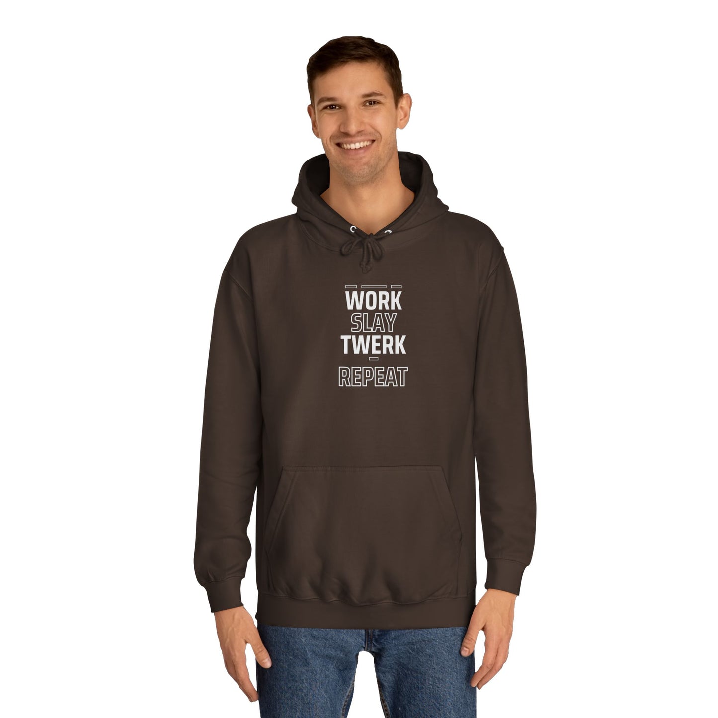 Work/Slay Unisex College Hoodie