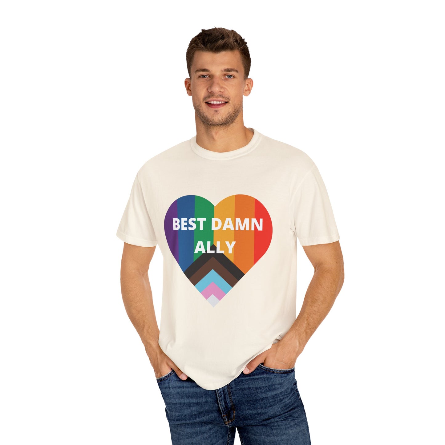 Best Damn Ally Unisex Garment-Dyed T-shirt