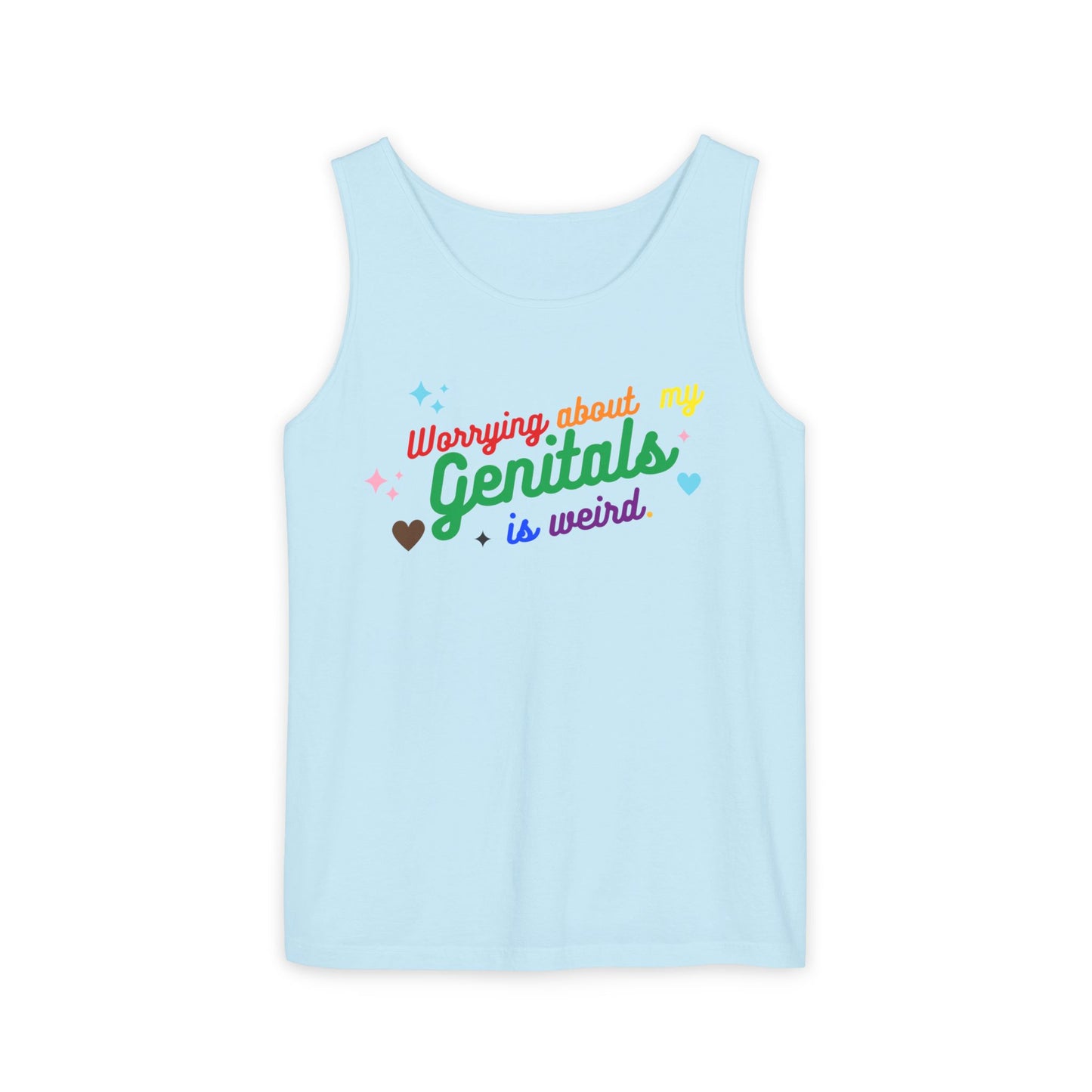 Worrying Unisex Garment-Dyed Tank Top