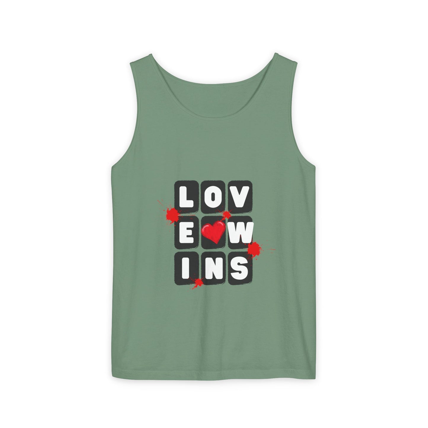 Love Wins Unisex Garment-Dyed Tank Top