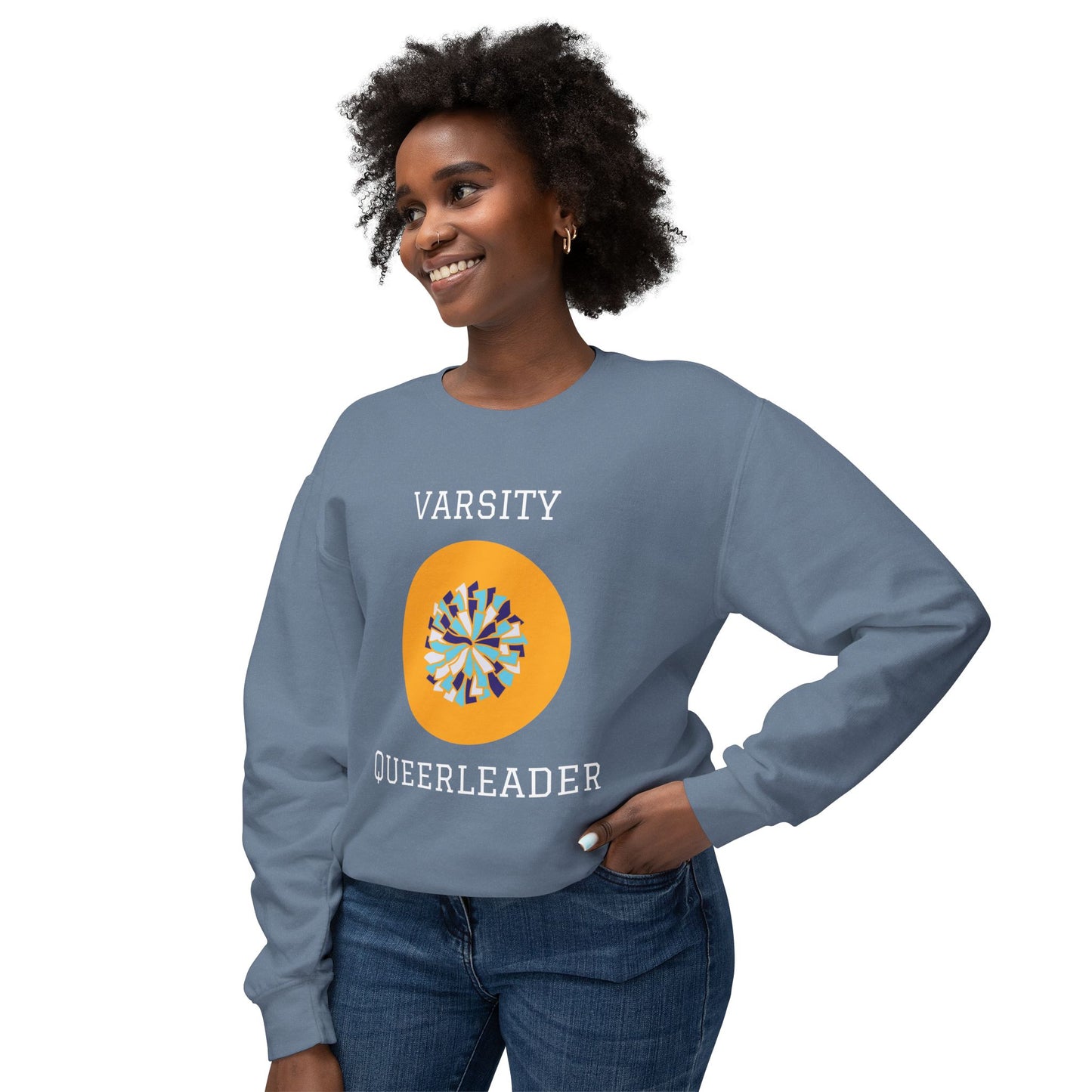 Varsity Queerleader Lightweight Crewneck Sweatshirt