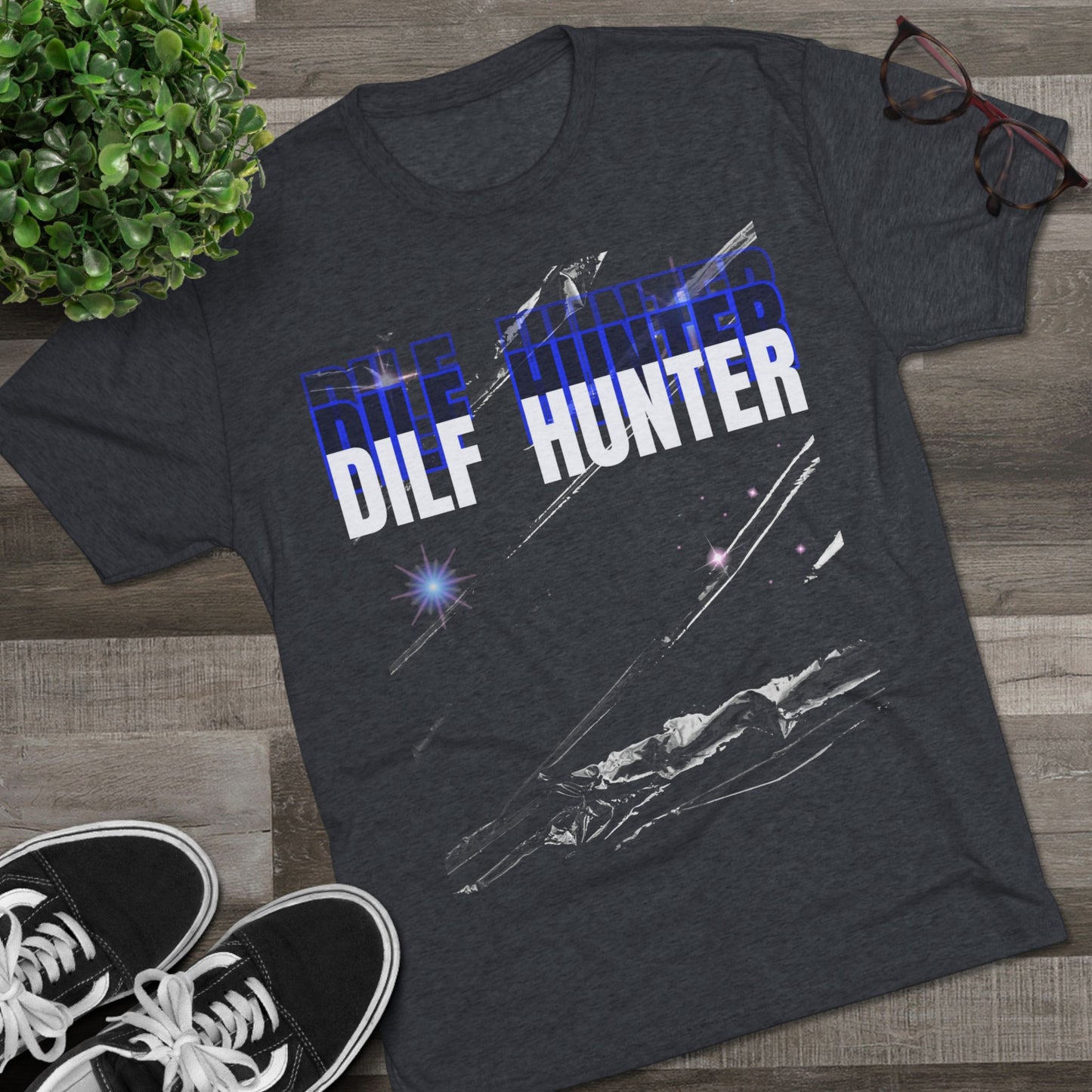 Dilf Hunter Unisex Tri-Blend Crew Tee
