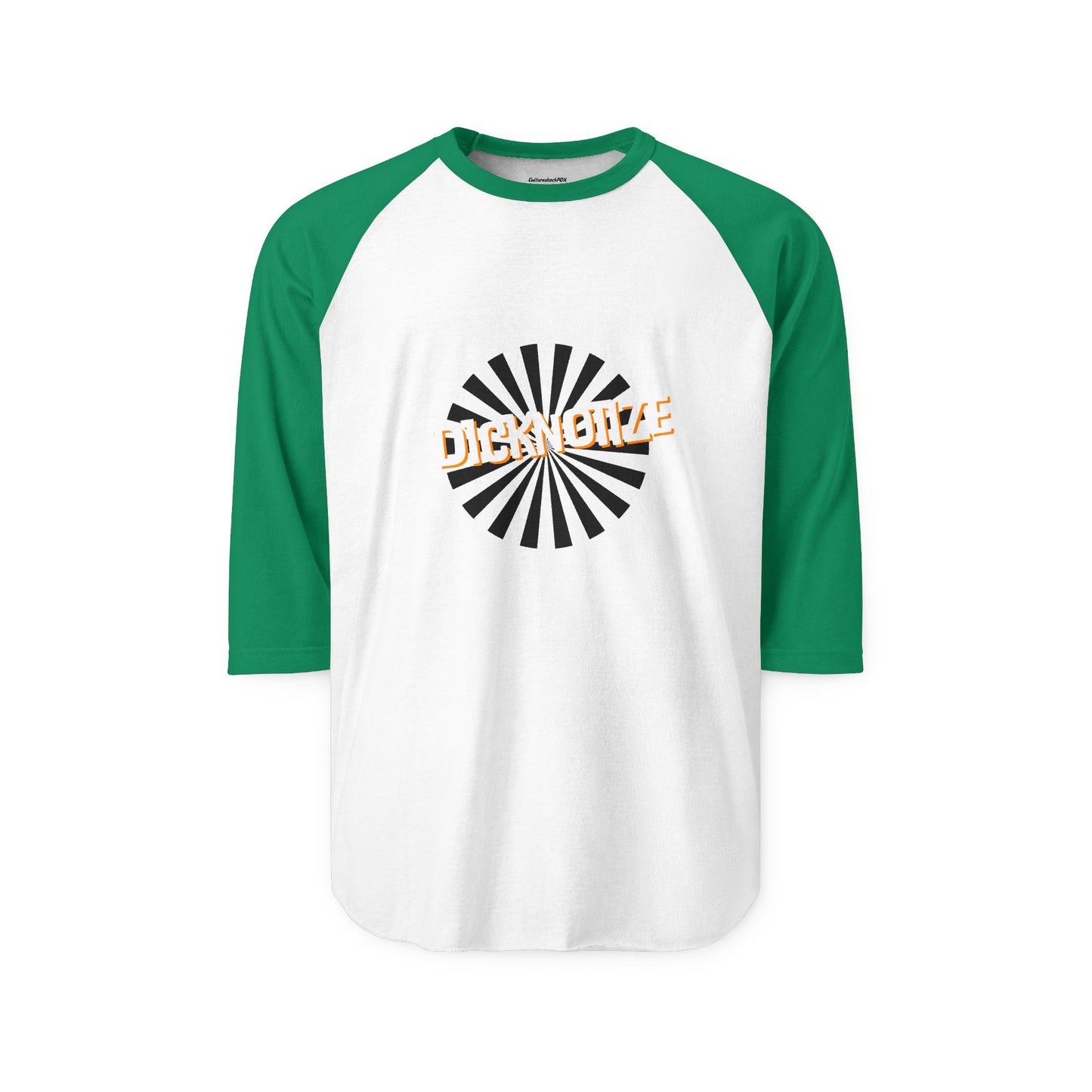 Dicknotize Unisex Three-Quarter Sleeve Raglan Shirt