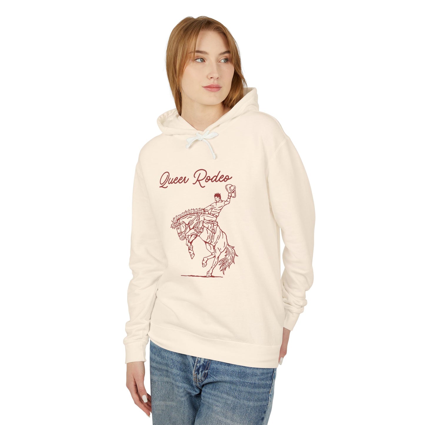 Queer Rodeo Unisex Lightweight Hooded Sweatshirt