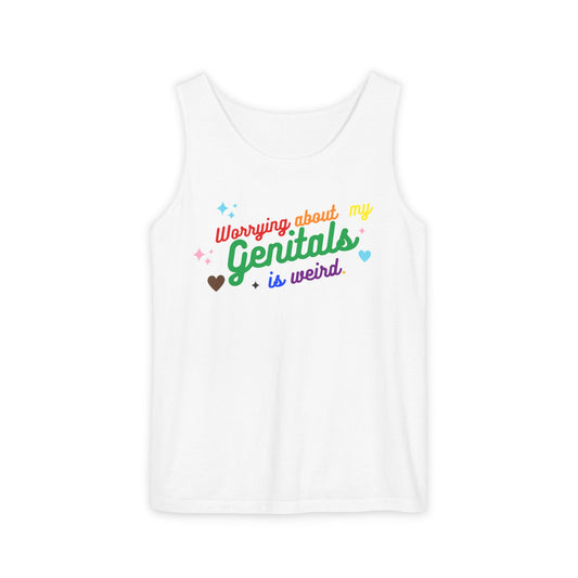 Worrying Unisex Garment-Dyed Tank Top