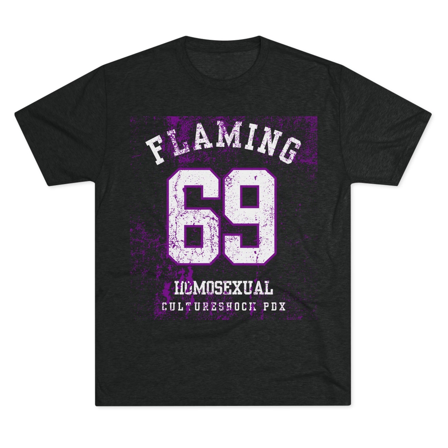 Flaming Purple Unisex Tri-Blend Crew Tee
