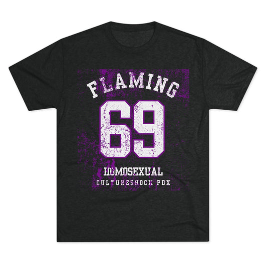 Flaming Purple Unisex Tri-Blend Crew Tee