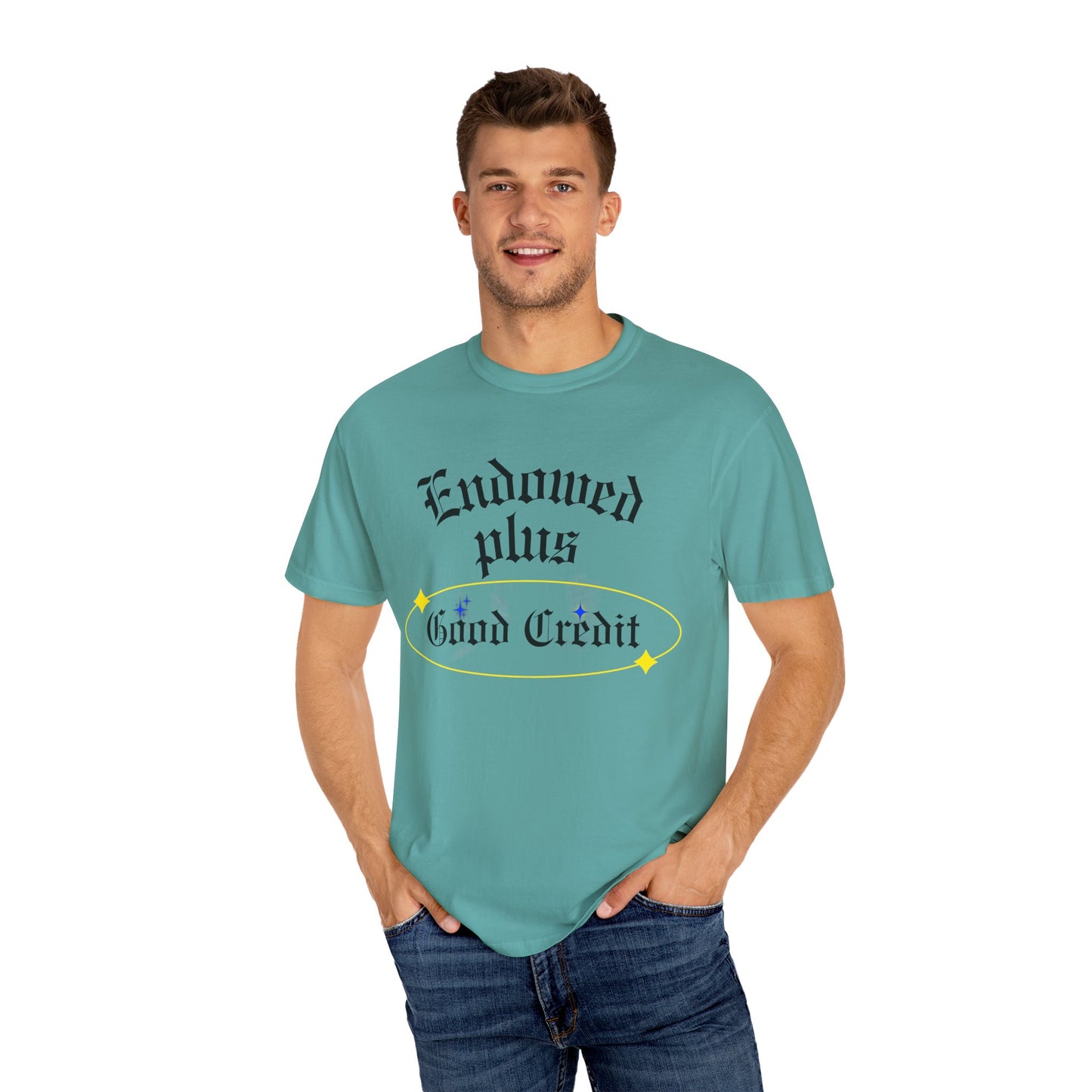 Endowed plus Good Credit Unisex Garment-Dyed T-shirt