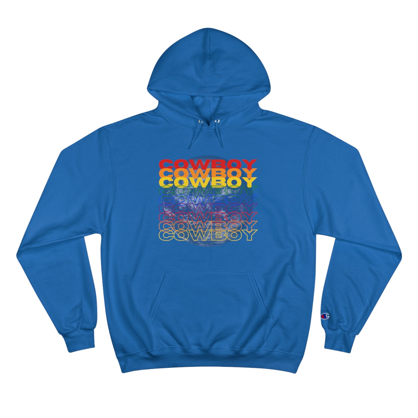 Rainbow Cowboy Champion Hoodie
