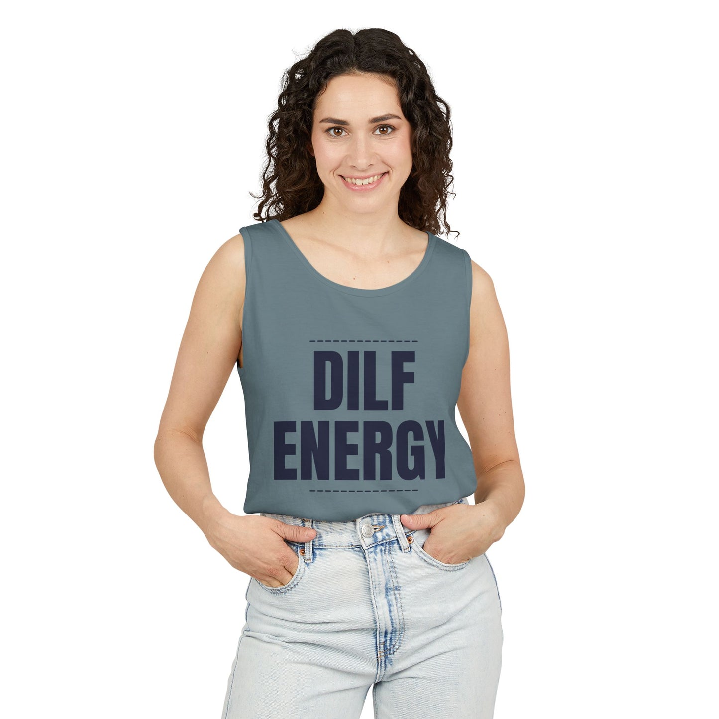 DILF Energy Unisex Garment-Dyed Tank Top