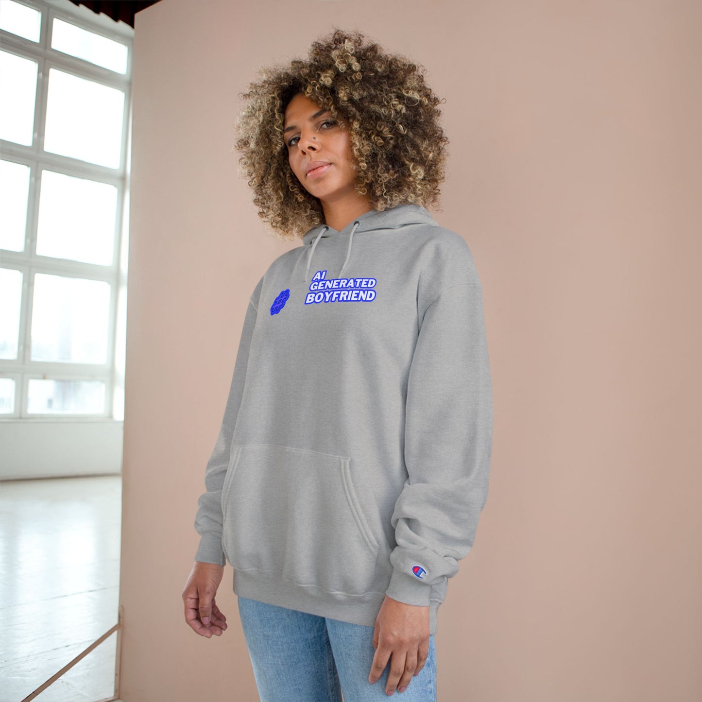 AI Generated Boyfriend Champion Hoodie