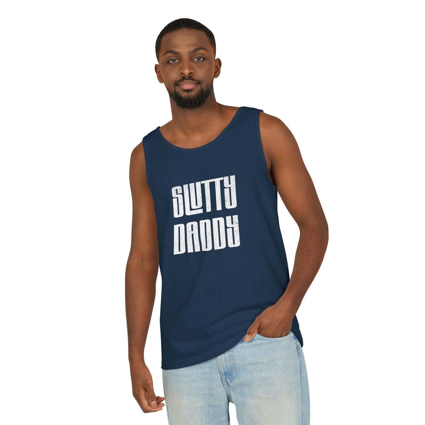 Slutty Daddy Unisex Garment-Dyed Tank Top